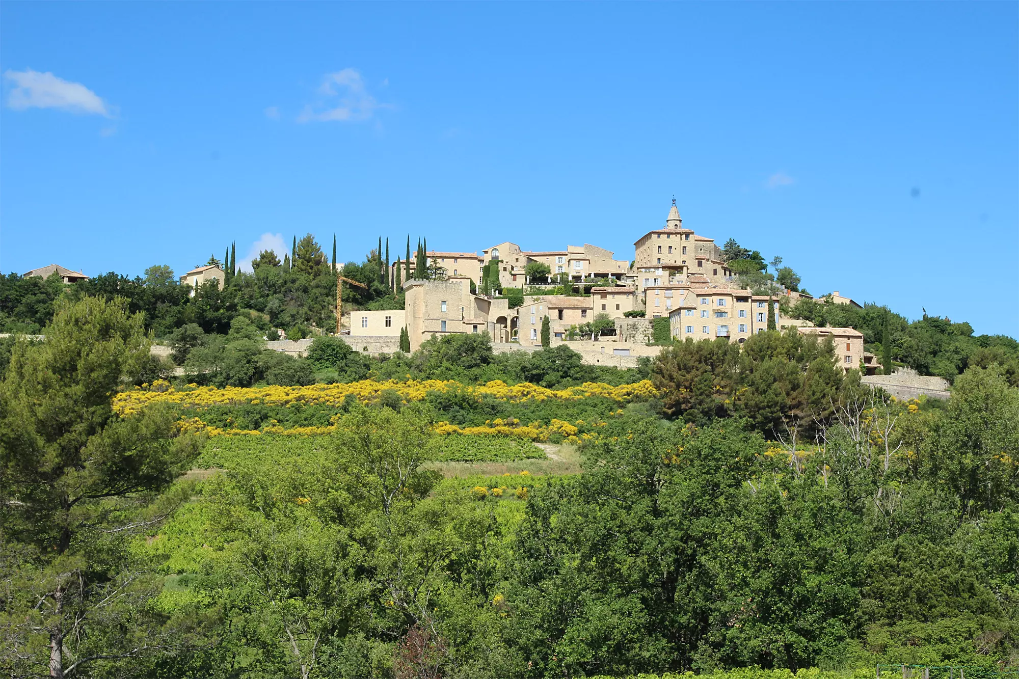 Crillon Le Brave, a perched village facing Mont Ventoux