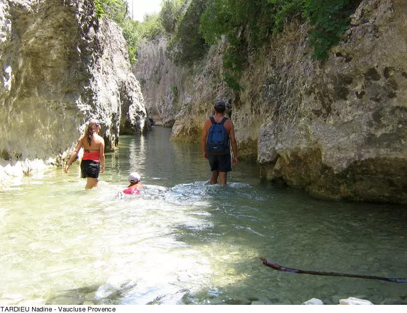 The Gorges of the Toulourenc, hiking with your feet in the water!
