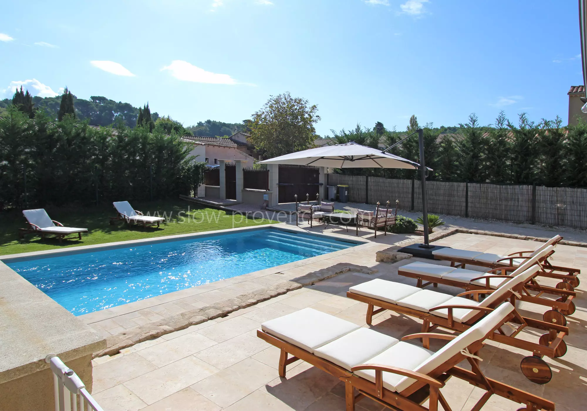 A beautiful private heated swimming pool