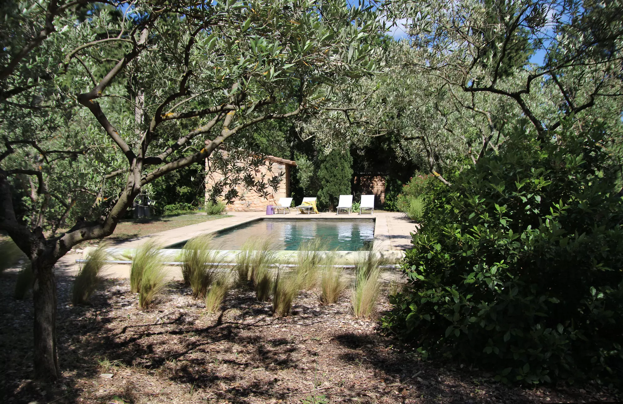 Quiet pool area