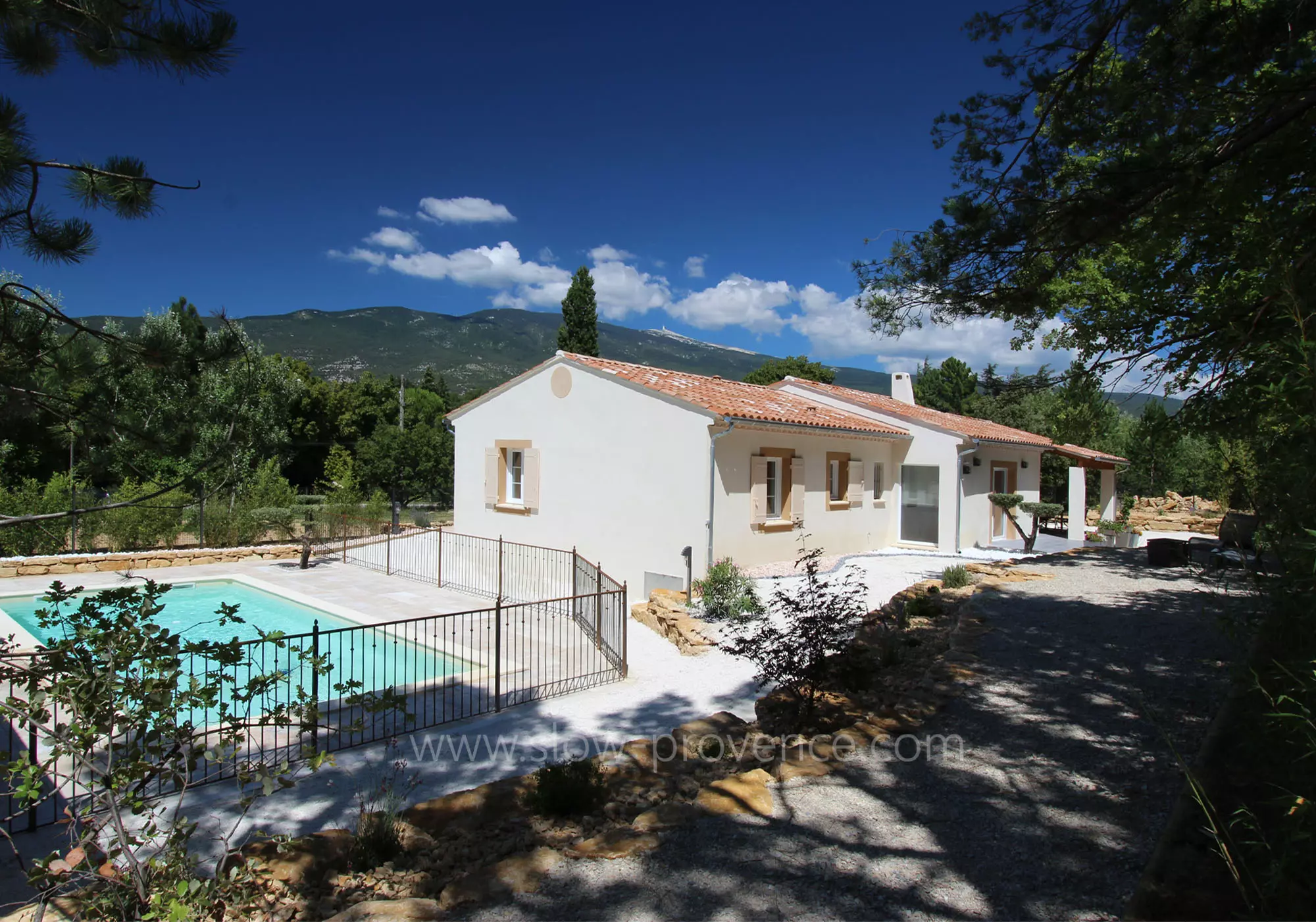 View over the Mont Ventoux and close proximity to the village