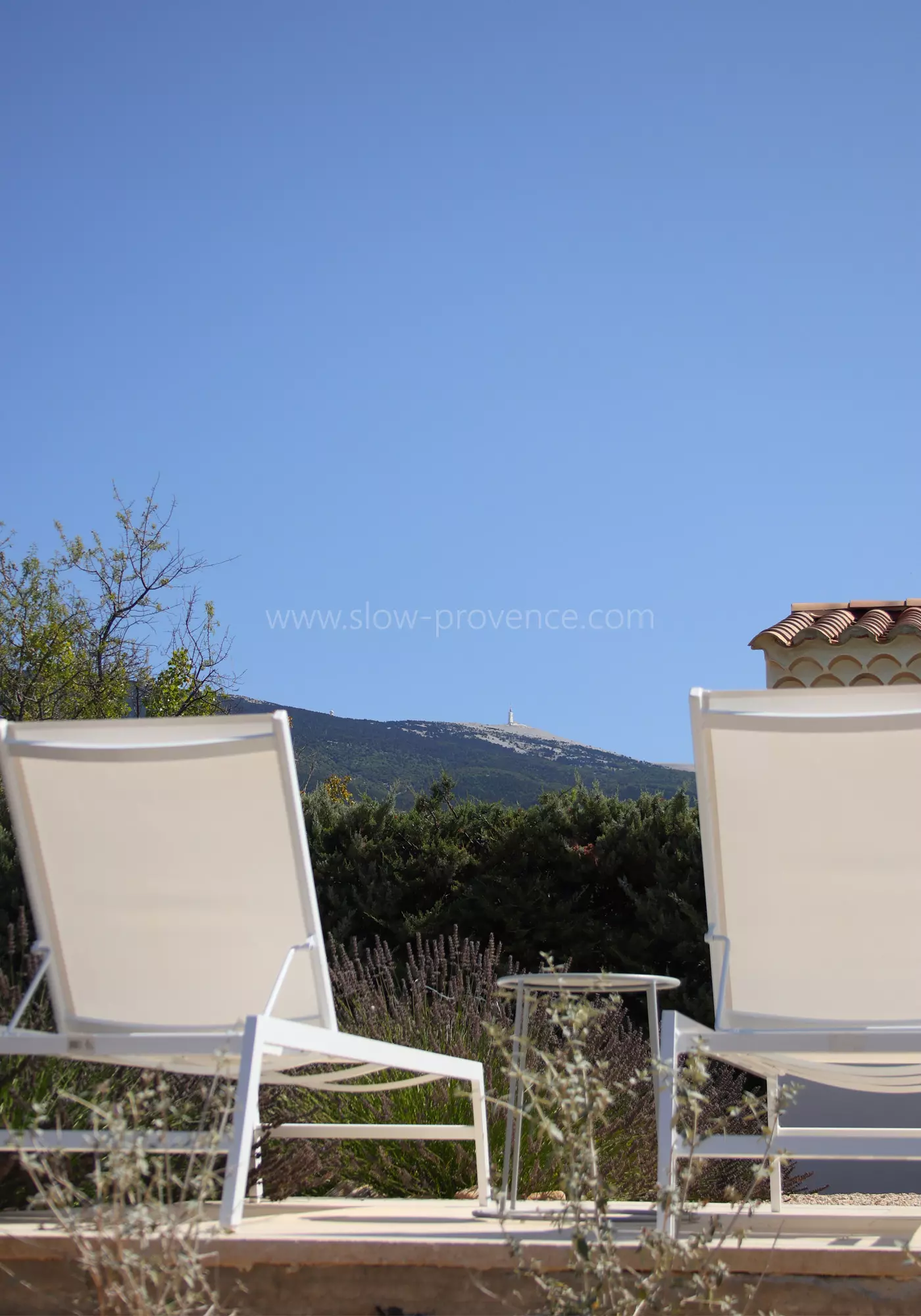 Mont-Ventoux view from the pool