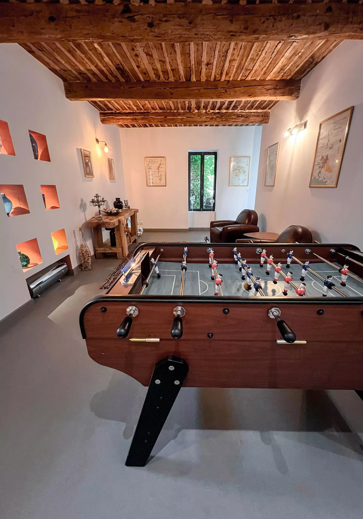 Another lounge to relax, with table football