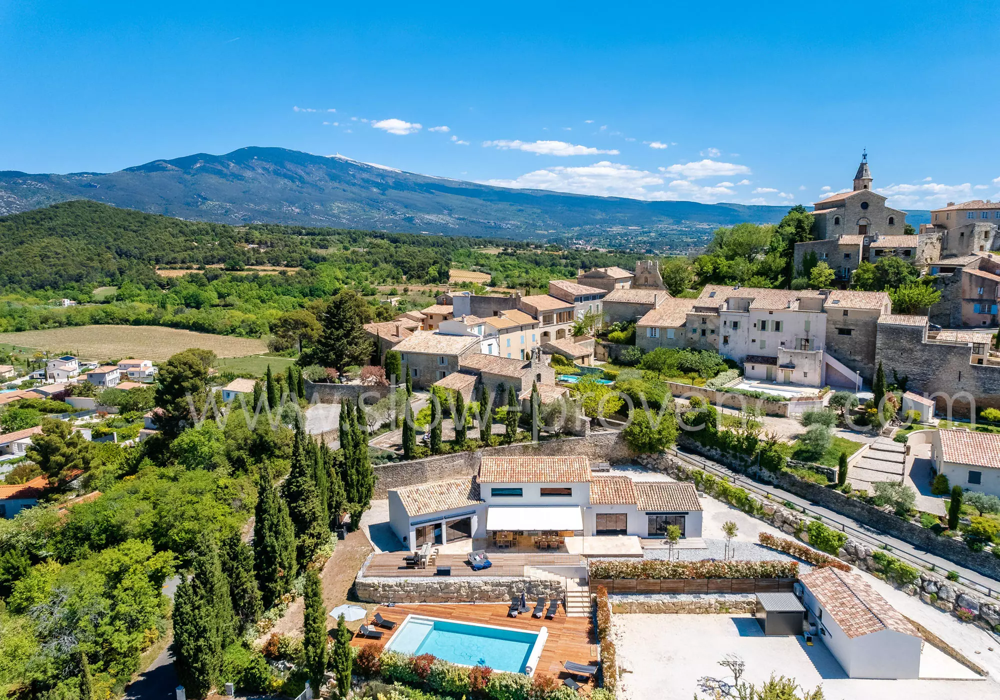 Crillon le Brave, at the foot of Mont Ventoux