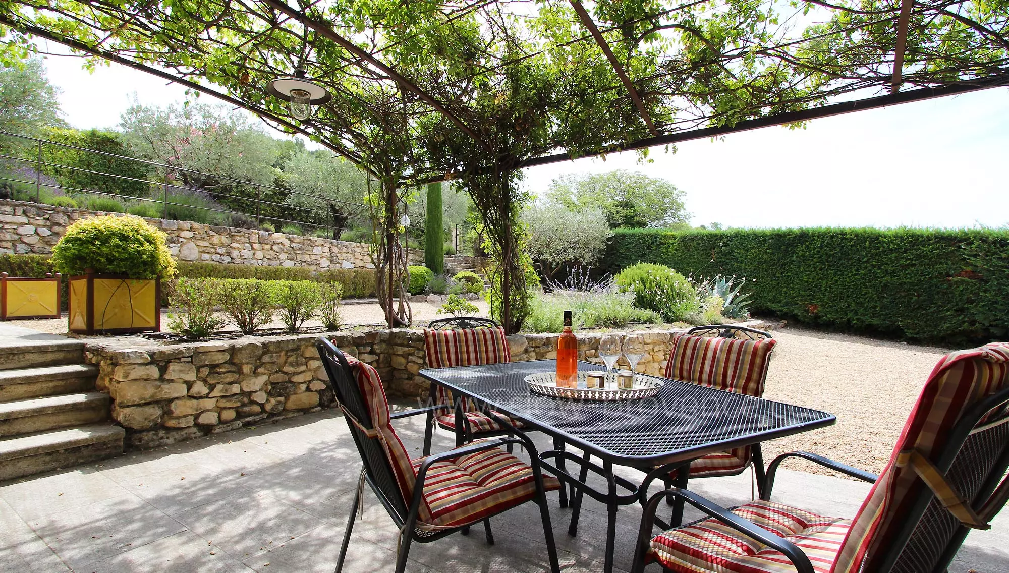 Charming outdoor dining area