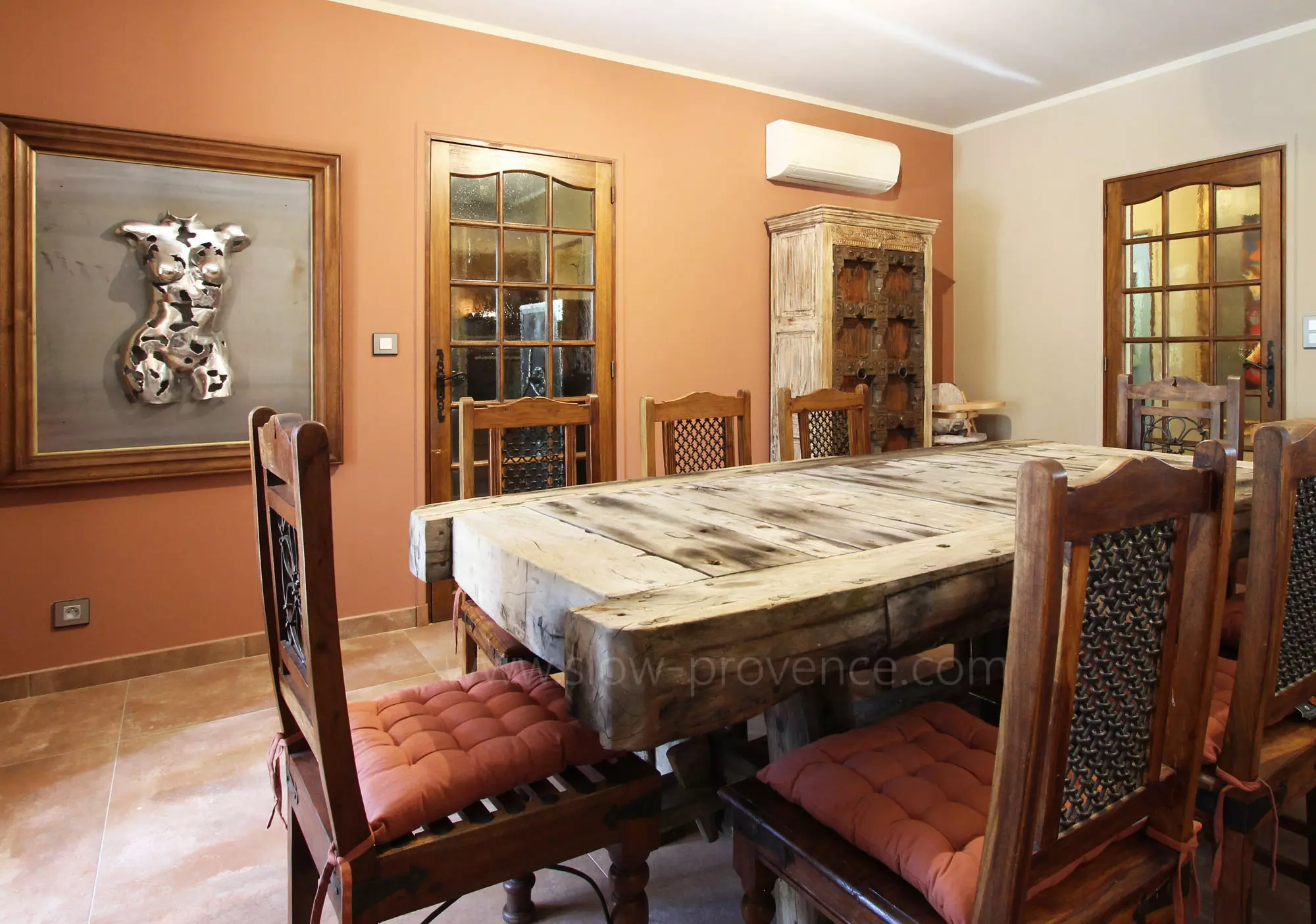The convivial dining area