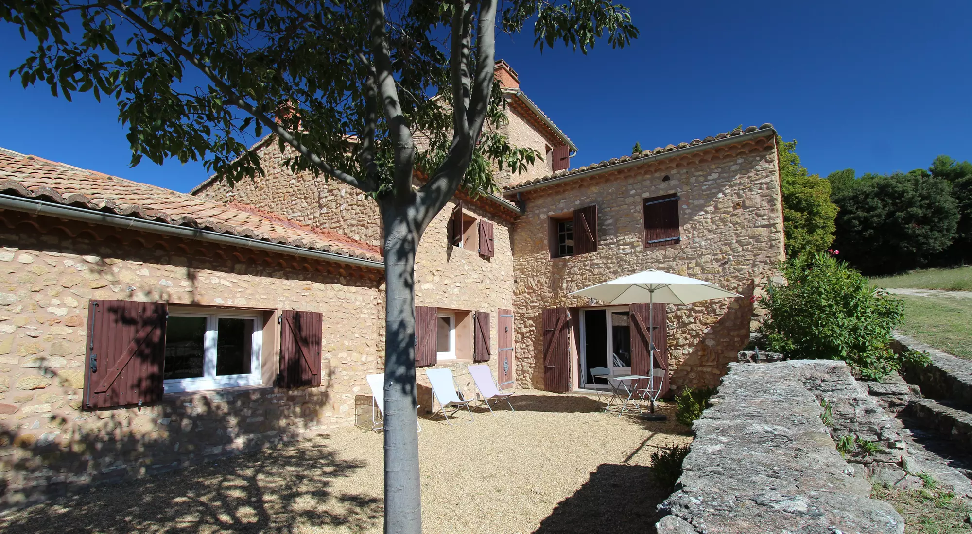 South-East-facing sheltered courtyard