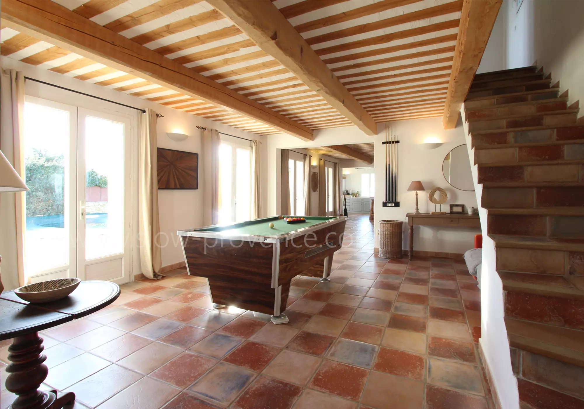 Entrance into a bright living room