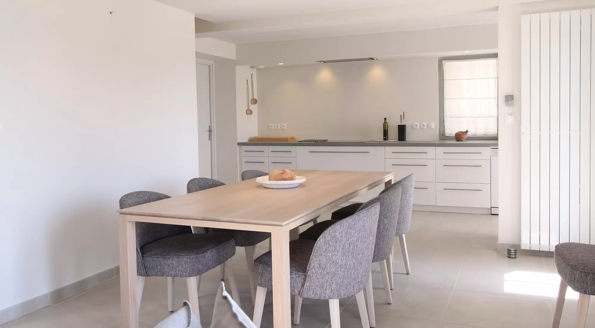 Dining room open to the kitchen