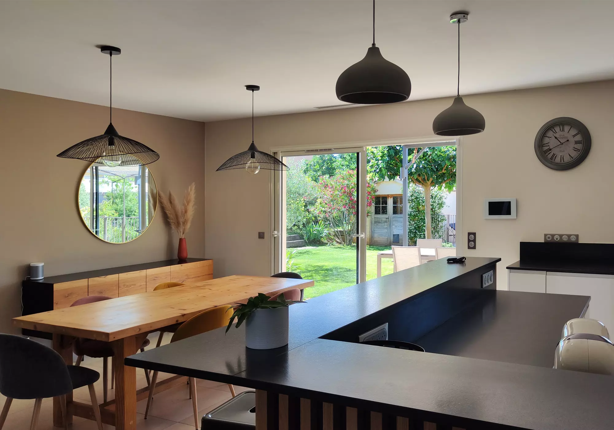 Open-plan kitchen