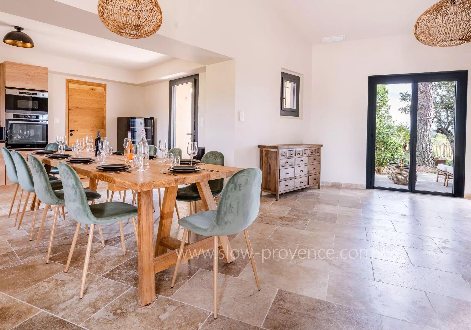 Bright living room opening onto terrace