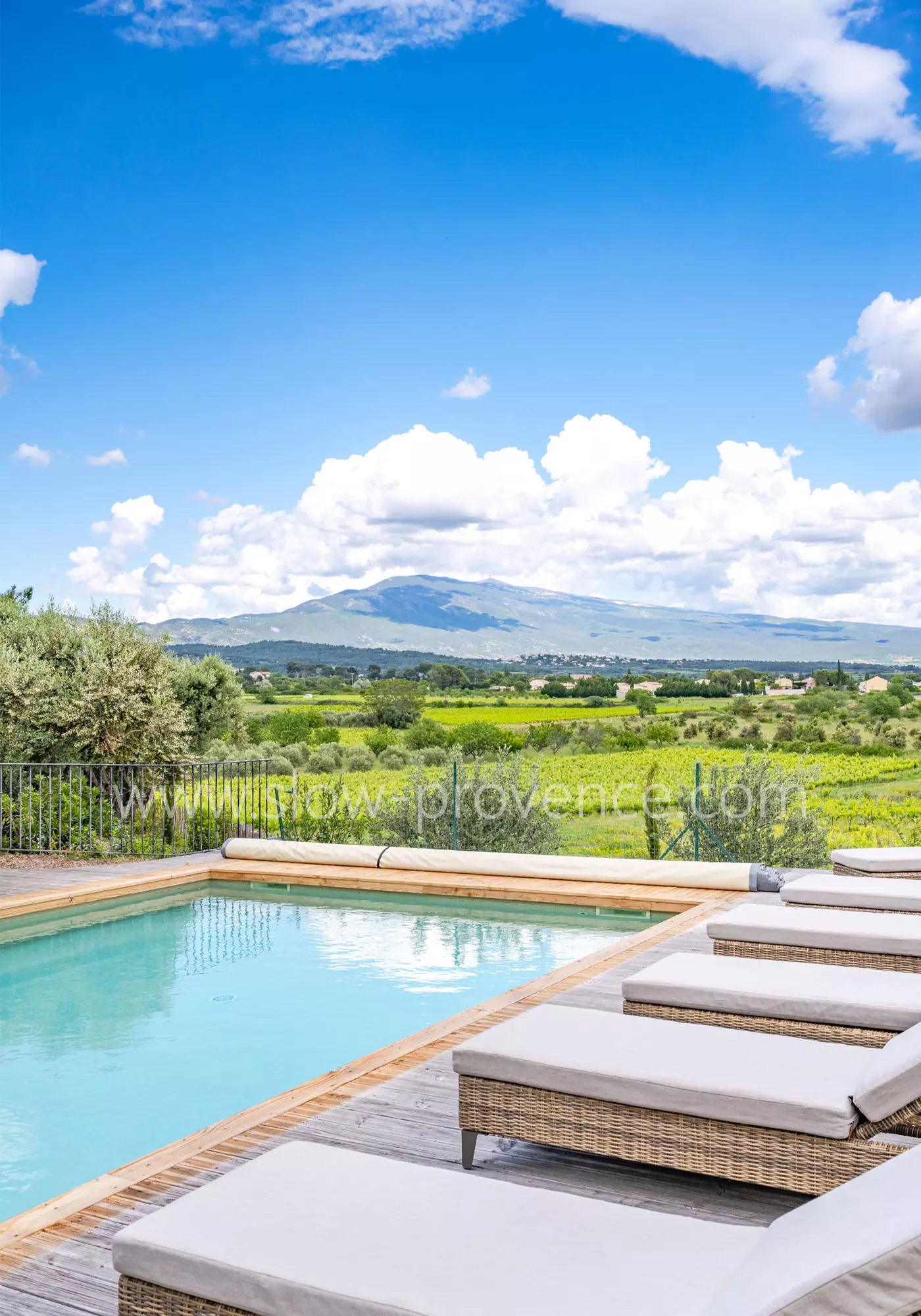 Belle vue Ventoux de la piscine