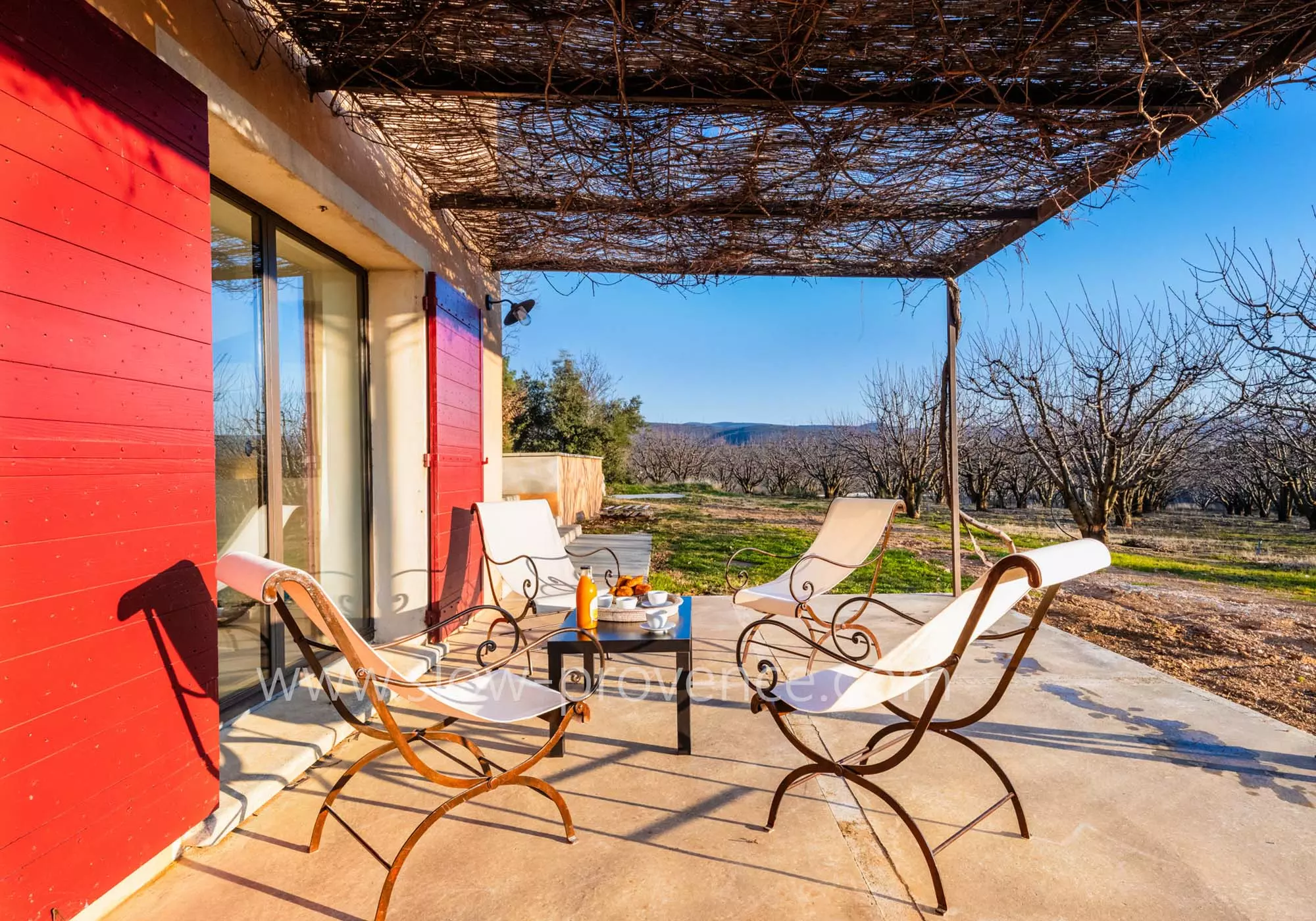 Terrace in the outbuilding