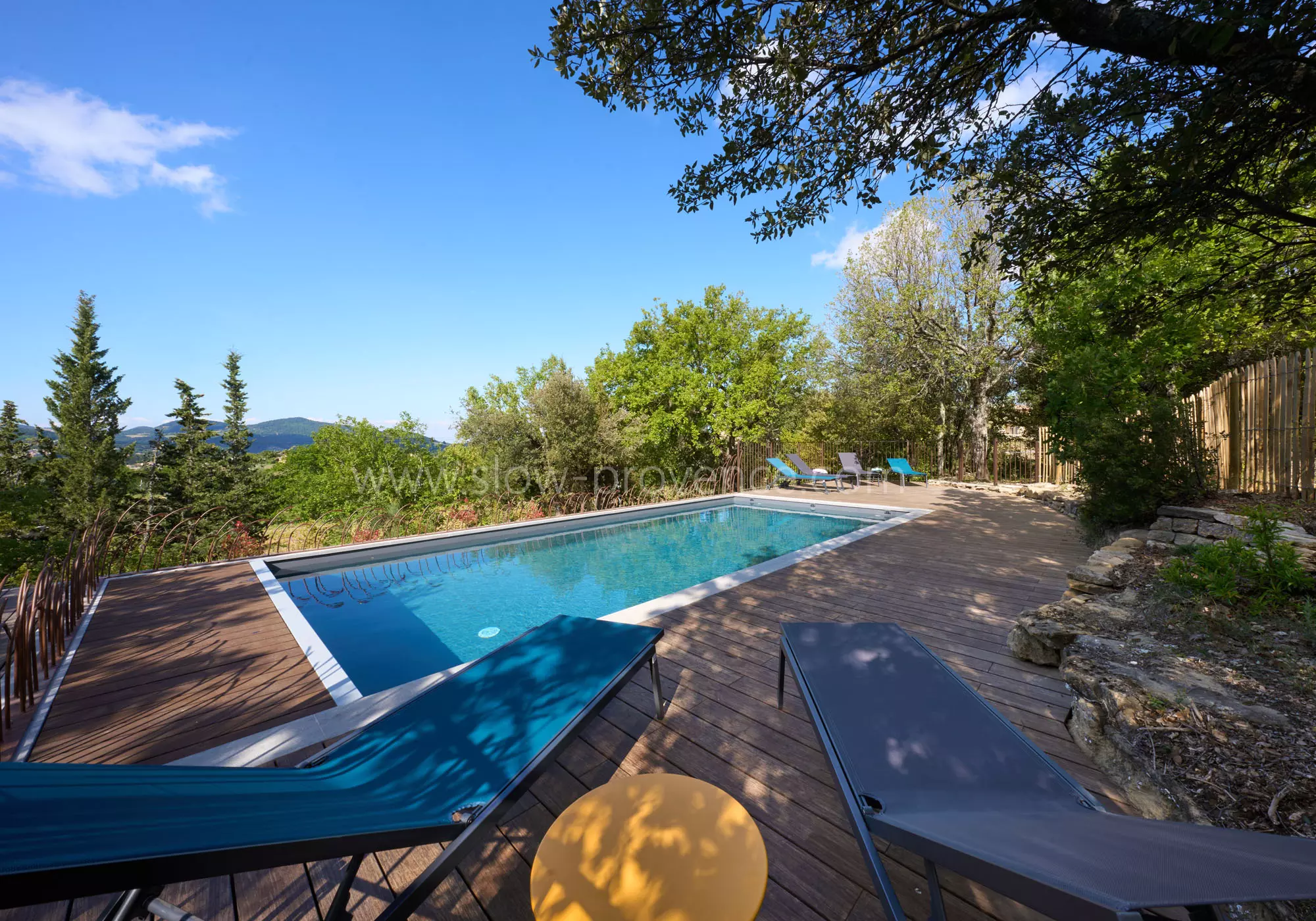 A private pool in a very natural setting