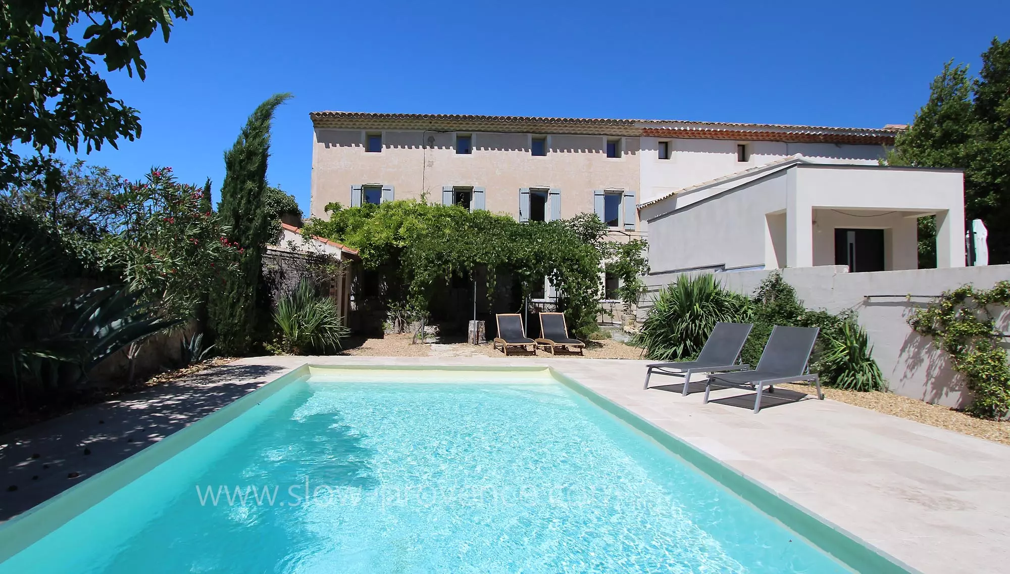 Village house with a pool