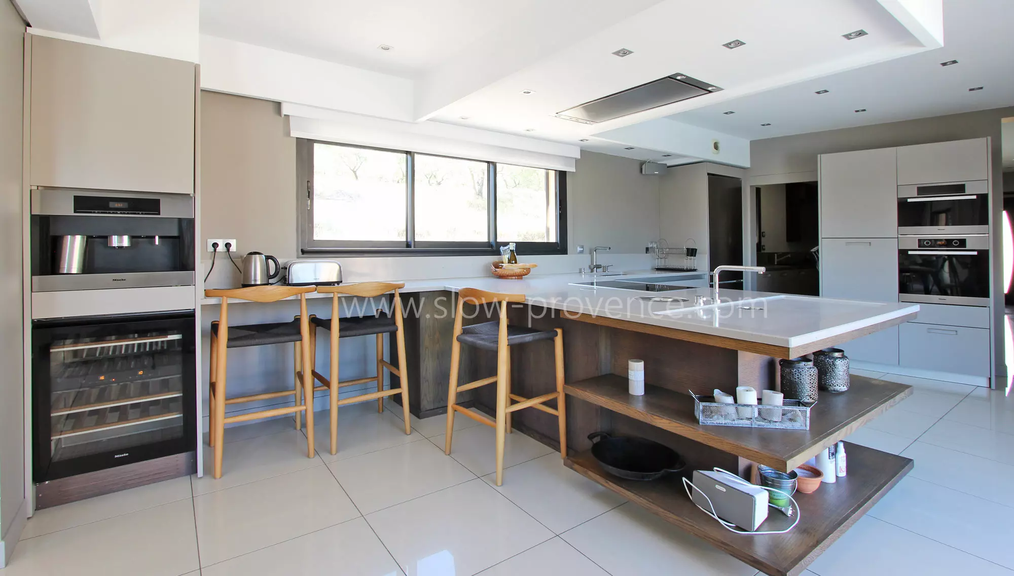 Large kitchen with utility room