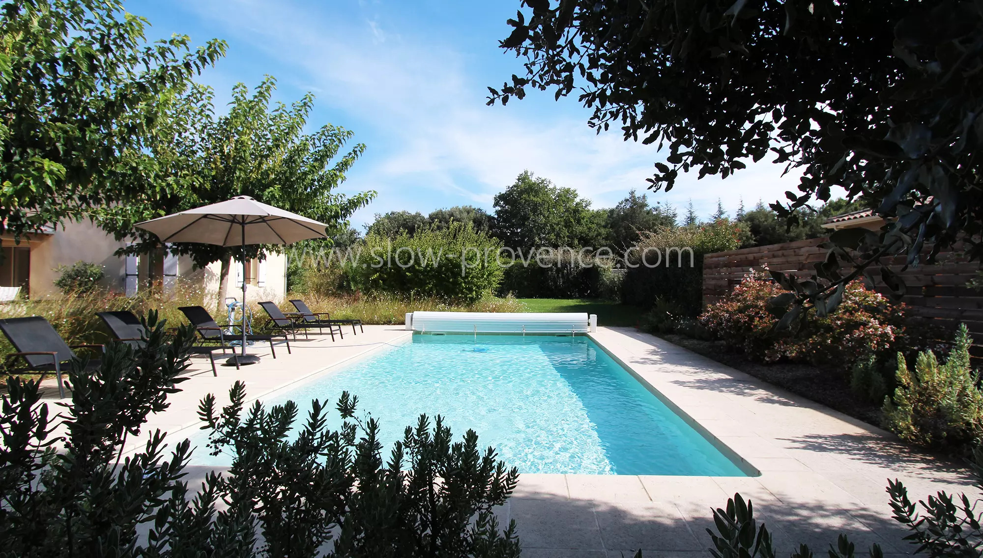 Pool with garden